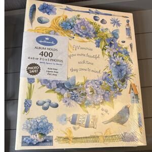 NEW Hallmark Marjolein Bastin "Blue Skies" Photo Album.